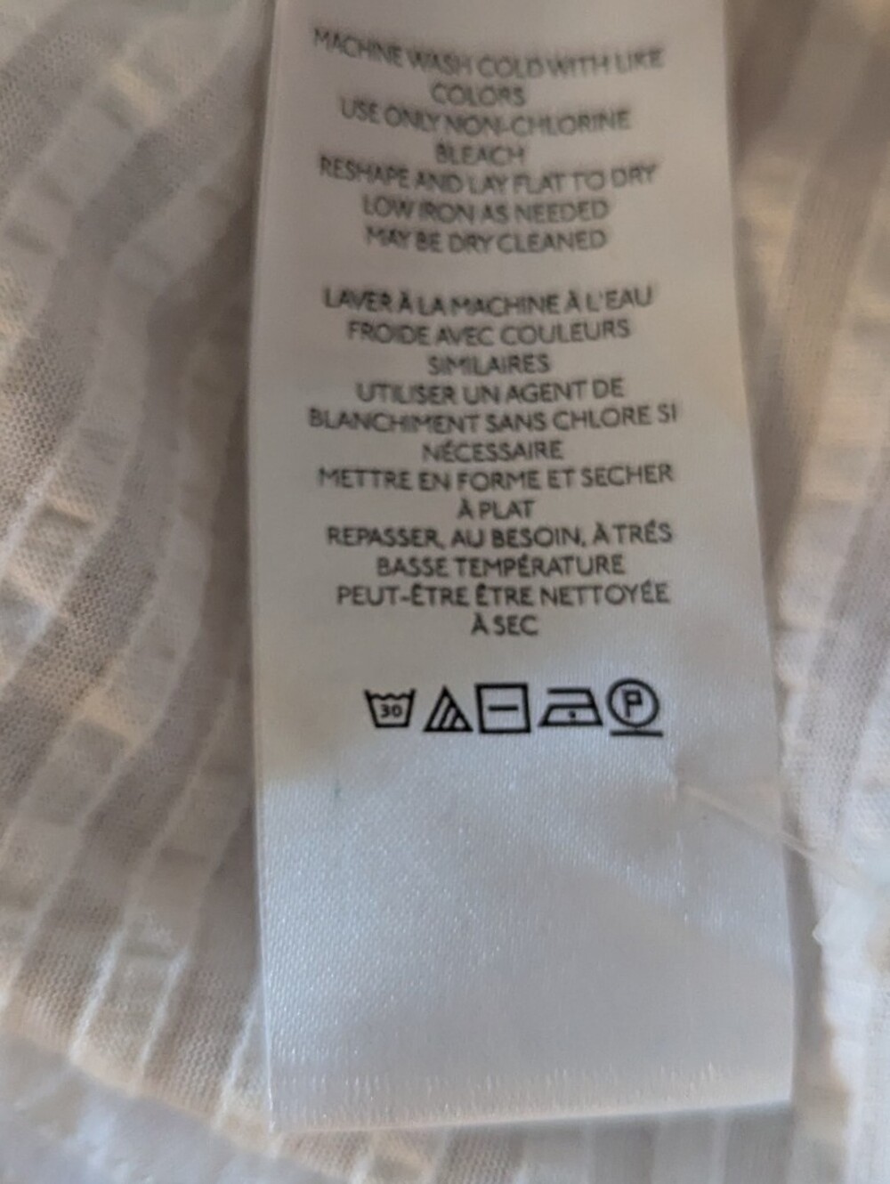MAEVE by Anthropologie Seersucker Women’s White Tie-back Tank X-Small - Picture 9 of 11